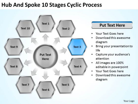 Hub And Spoke 10 Stages Cyclic Process Business Plan Example PowerPoint Slides Hub And Spoke 10 Stages Cyclic Process Business Plan Example PowerPoint Slides