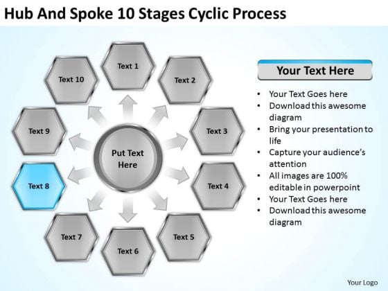 Hub And Spoke 10 Stages Cyclic Process Business Plan Format PowerPoint Slides Hub And Spoke 10 Stages Cyclic Process Business Plan Format PowerPoint Slides