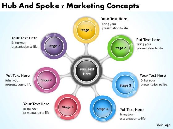 Hub And Spoke 7 Marketing Concepts Online Business Plans PowerPoint Templates Hub And Spoke 7 Marketing Concepts Online Business Plans PowerPoint Templates