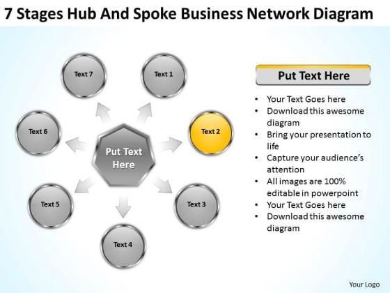 Hub And Spoke Business Network Diagram Plan Outline Template Free PowerPoint Slides Hub And Spoke Business Network Diagram Plan Outline Template Free PowerPoint Slides
