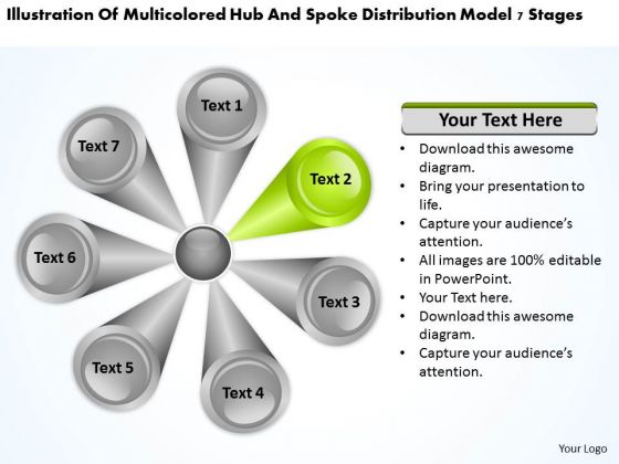 Hub And Spoke Distribution Model 7 Stages Business Plan Template PowerPoint Slides Hub And Spoke Distribution Model 7 Stages Business Plan Template PowerPoint Slides