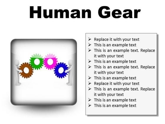 Human Gear Industrial PowerPoint Presentation Slides S Human Gear Industrial PowerPoint Presentation Slides S