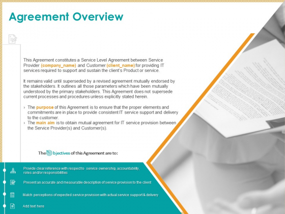ITIL Service Quality Agreement Agreement Overview Ppt Infographics File Formats PDF ITIL Service Quality Agreement Agreement Overview Ppt Infographics File Formats PDF