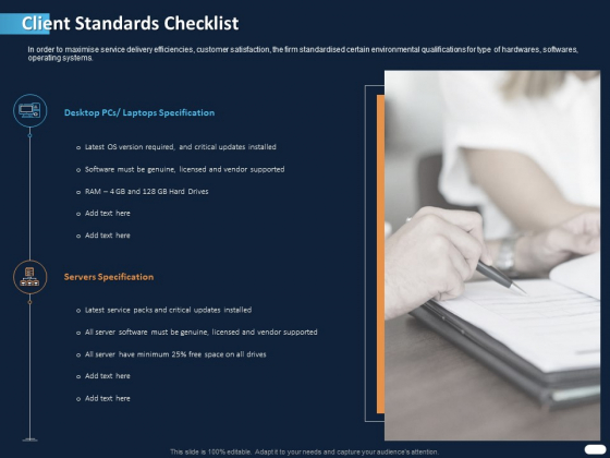 ITIL Strategy Service Excellence Client Standards Checklist Ppt PowerPoint Presentation Ideas Infographics PDF ITIL Strategy Service Excellence Client Standards Checklist Ppt PowerPoint Presentation Ideas Infographics PDF