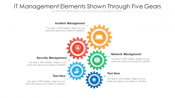 IT Management Elements Shown Through Five Gears Ppt PowerPoint Presentation File Portfolio PDF IT Management Elements Shown Through Five Gears Ppt PowerPoint Presentation File Portfolio PDF