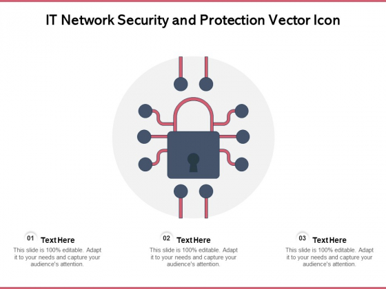 IT Network Security And Protection Vector Icon Ppt PowerPoint Presentation Gallery Slides PDF