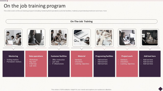 IT Project Development Planning On The Job Training Program Slides PDF IT Project Development Planning On The Job Training Program Slides PDF