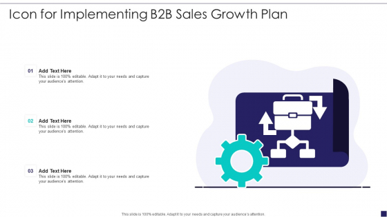 Icon For Implementing B2B Sales Growth Plan Download PDF
