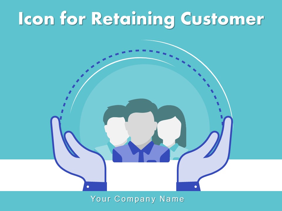 Icon For Retaining Customer Circle Arrow Document Employee Retention Ppt PowerPoint Presentation Complete Deck