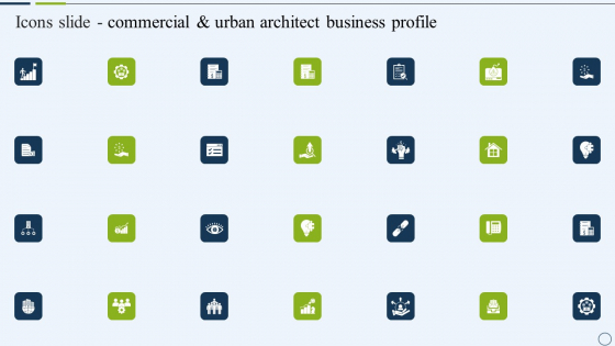 Icons Slide Commercial And Urban Architect Business Profile Download PDF Icons Slide Commercial And Urban Architect Business Profile Download PDF