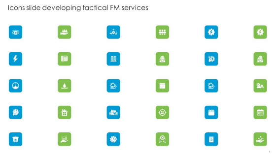 Icons Slide Developing Tactical Fm Services Themes PDF