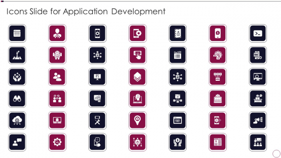 Icons Slide For Application Development Inspiration PDF Icons Slide For Application Development Inspiration PDF