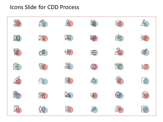 Icons Slide For CDD Process Ppt Icon Graphics PDF Icons Slide For CDD Process Ppt Icon Graphics PDF