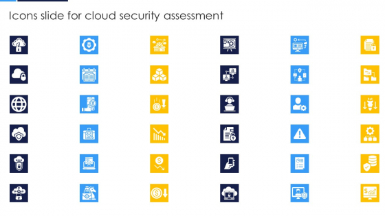 Icons Slide For Cloud Security Assessment Download PDF Icons Slide For Cloud Security Assessment Download PDF