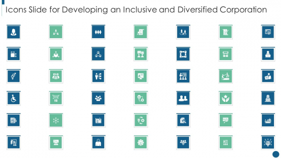 Icons Slide For Developing An Inclusive And Diversified Corporation Professional PDF Icons Slide For Developing An Inclusive And Diversified Corporation Professional PDF