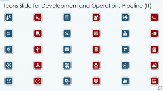 Icons Slide For Development And Operations Pipeline IT Formats PDF
