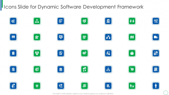 Icons Slide For Dynamic Software Development Framework Professional PDF Icons Slide For Dynamic Software Development Framework Professional PDF