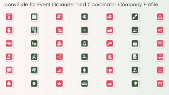 Icons Slide For Event Organizer And Coordinator Company Profile Icons PDF Icons Slide For Event Organizer And Coordinator Company Profile Icons PDF