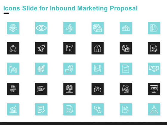 Icons Slide For Inbound Marketing Proposal Background PDF Icons Slide For Inbound Marketing Proposal Background PDF