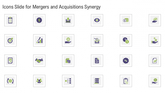 Icons Slide For Mergers And Acquisitions Synergy Mergers And Acquisitions Synergy Ppt Portfolio Information PDF Icons Slide For Mergers And Acquisitions Synergy Mergers And Acquisitions Synergy Ppt Portfolio Information PDF