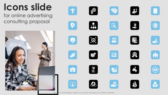 Icons Slide For Online Advertising Consulting Proposal Introduction PDF