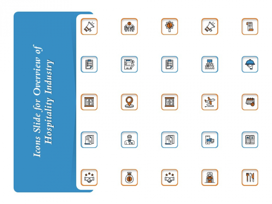 Icons Slide For Overview Of Hospitality Industry Rules PDF Icons Slide For Overview Of Hospitality Industry Rules PDF