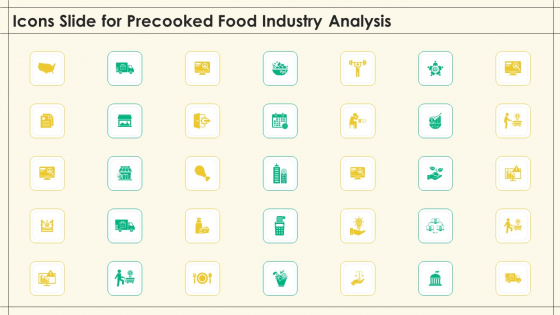 Icons Slide For Precooked Food Industry Analysis Background PDF Icons Slide For Precooked Food Industry Analysis Background PDF
