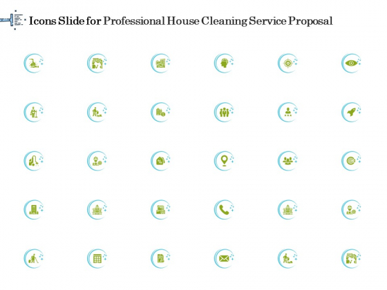 Icons Slide For Professional House Cleaning Service Proposal Themes PDF Icons Slide For Professional House Cleaning Service Proposal Themes PDF