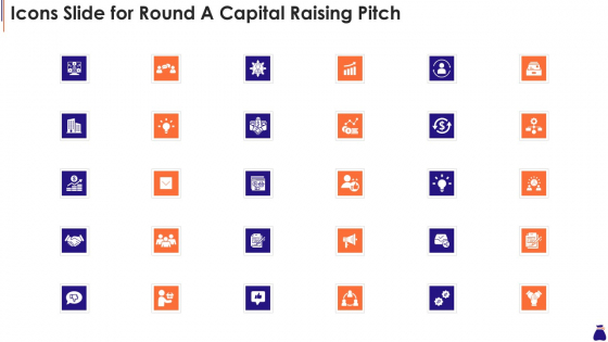 Icons Slide For Round A Capital Raising Pitch Ppt File Display PDF