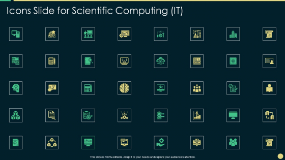 Icons Slide For Scientific Computing IT Icons PDF