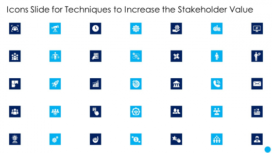 Icons_Slide_For_Techniques_To_Increase_The_Stakeholder_Value_Ppt_Portfolio_Backgrounds_PDF_Slide_1