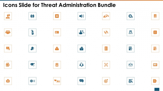 Icons Slide For Threat Administration Bundle Guidelines PDF