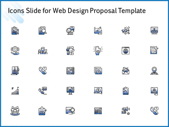 Icons Slide For Web Design Proposal Template Pictures PDF Icons Slide For Web Design Proposal Template Pictures PDF