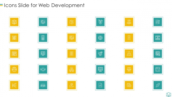 Icons Slide For Web Development Microsoft PDF
