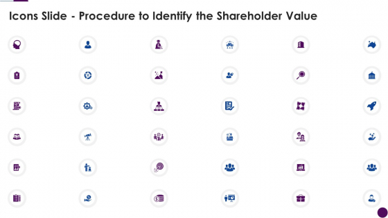 Icons Slide Procedure To Identify The Shareholder Value Ideas PDF