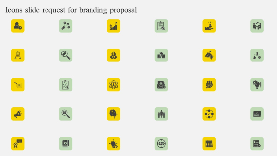 Icons Slide Request For Branding Proposal Ppt Model File Formats PDF