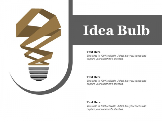 Idea Bulb Ppt PowerPoint Presentation Ideas Pictures