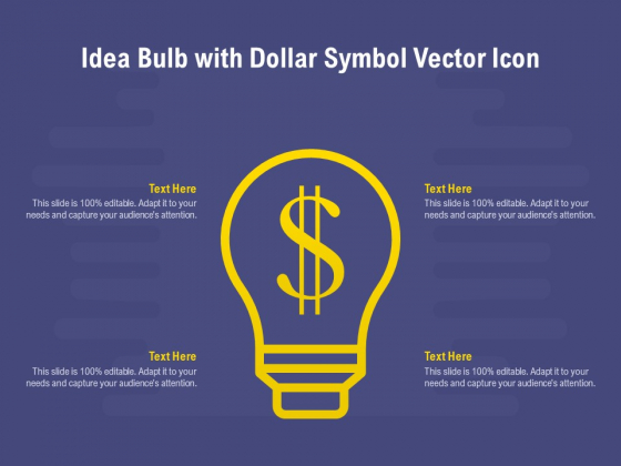 Idea Bulb With Dollar Symbol Vector Icon Ppt PowerPoint Presentation File Diagrams Idea Bulb With Dollar Symbol Vector Icon Ppt PowerPoint Presentation File Diagrams