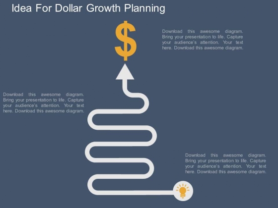 Idea For Dollar Growth Planning Powerpoint Template Idea For Dollar Growth Planning Powerpoint Template