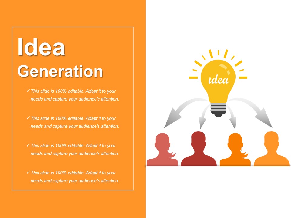 Idea Generation Ppt PowerPoint Presentation Model Format Ideas