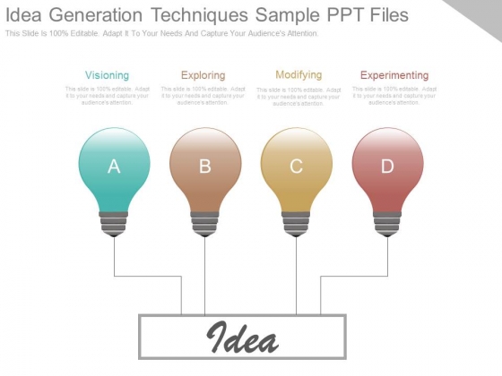 Idea Generation Techniques Sample Ppt Files