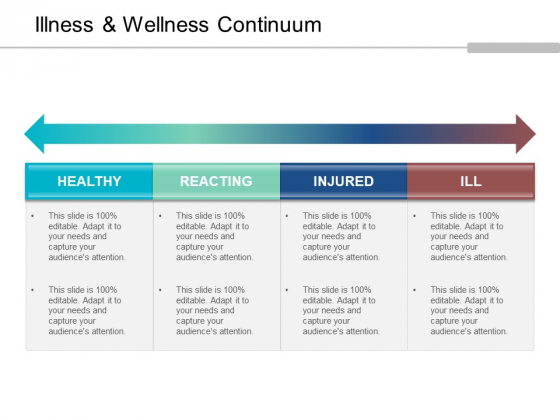 illness and wellness continuum ppt powerpoint presentation wellness powerpoint templates