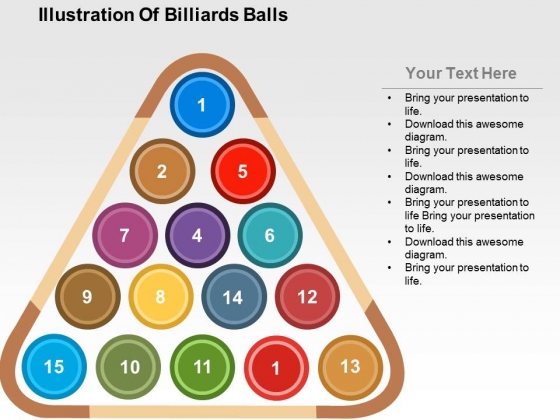 Illustration Of Billiards Balls Powerpoint Templates Illustration Of Billiards Balls Powerpoint Templates