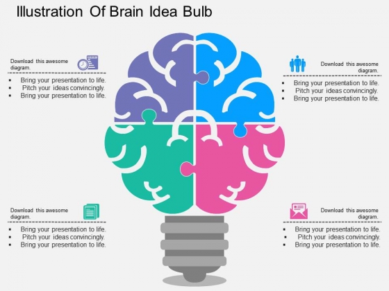 Illustration Of Brain Idea Bulb Powerpoint Templates Illustration Of Brain Idea Bulb Powerpoint Templates