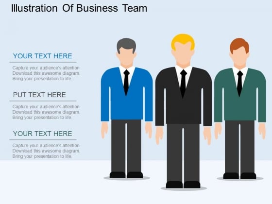 Illustration Of Business Team Powerpoint Template Illustration Of Business Team Powerpoint Template