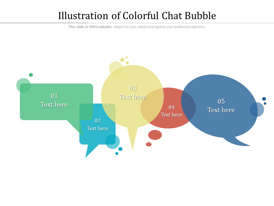 Illustration Of Colorful Chat Bubble Ppt PowerPoint Presentation File Picture