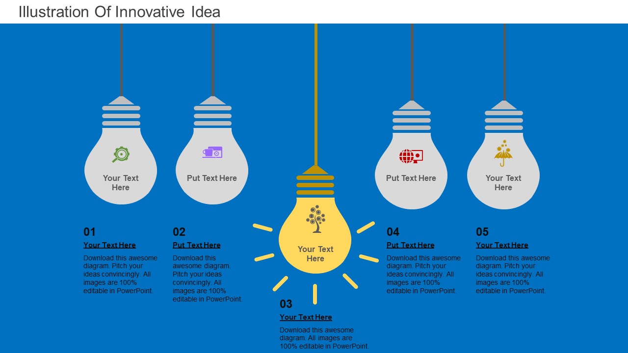 Illustration Of Innovative Idea Powerpoint Templates