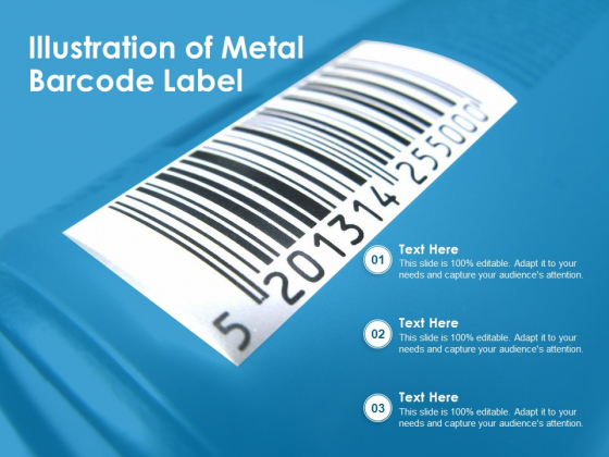 Illustration Of Metal Barcode Label Ppt PowerPoint Presentation File Summary PDF