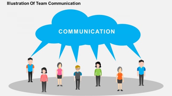 Illustration Of Team Communication PowerPoint Template Illustration Of Team Communication PowerPoint Template