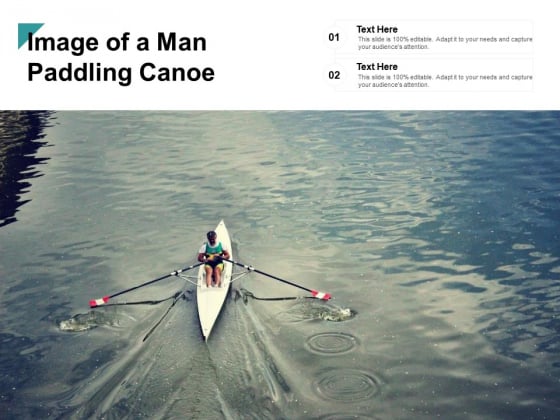 Image Of A Man Paddling Canoe Ppt PowerPoint Presentation Styles Graphic Images
